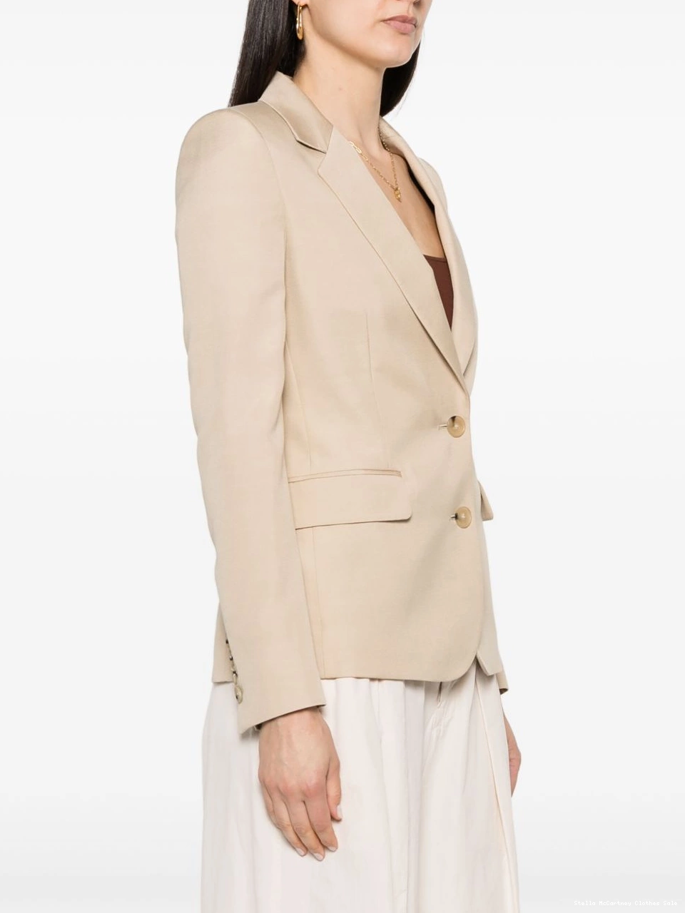 Cheap blazer Women McCartney Stella Iconic notched-lapels 0716